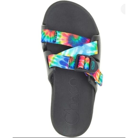 Chaco‎ Chillos Sandal Slides Children’s Dark Tie Dye Size 2 New - Picture 1 of 7